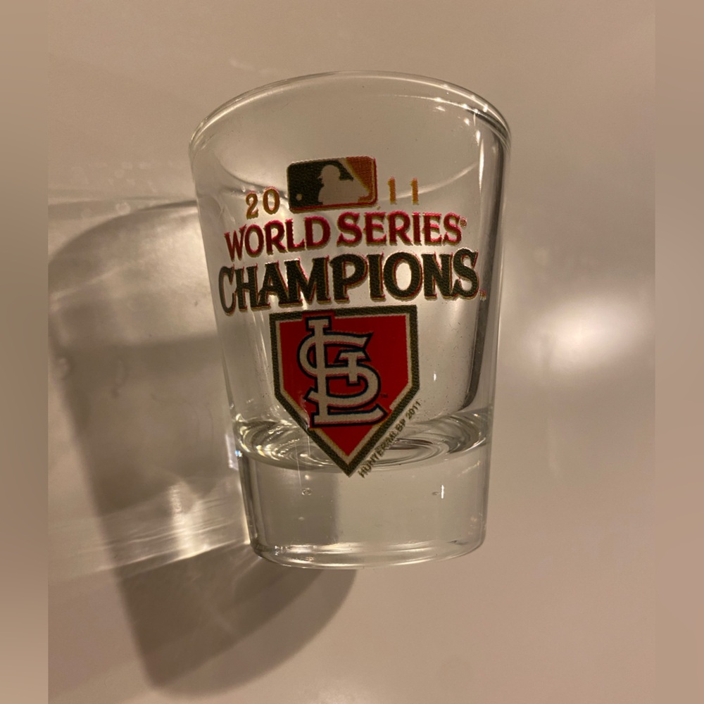 2011 St. Louis Cardinals World Series Champions Shot Glass